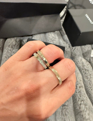 CHANEL Aurevia Triple Layer Signature Ring