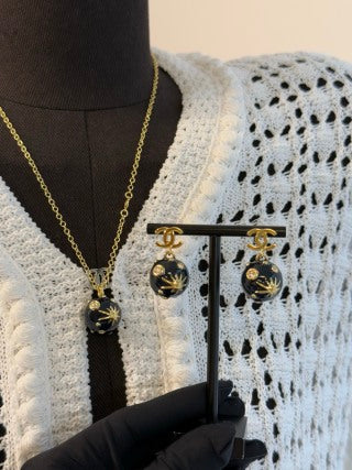 Chanel Black Pearl CC Drop Earrings – Elegant Luxury Fashion Jewelry