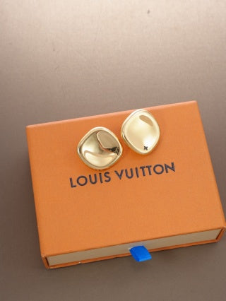 Louis Vuitton Sculpted Dome Stud Earrings