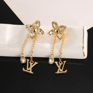 Louis Vuitton Blossom Butterfly Drop Stud Earrings